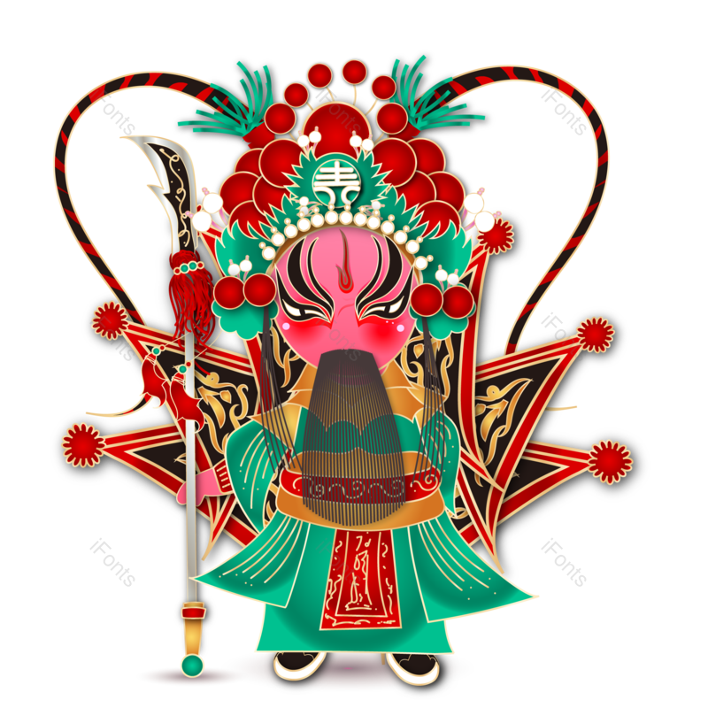 插画图片,素材元素,人物PNG,京剧免抠素材